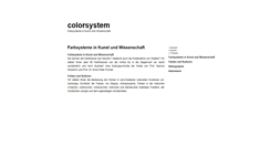 Desktop Screenshot of colorsystem.com